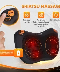 FAMBZ Premium Infrarood Massage Shiatsu Kussen Apparaat Draadloos (Oranje) - 3 Snelheden - Massageapparaat Voor Nek / Schouder ? Nekmassage Apparaat - Massagekussen 3 FAMBZ Premium Infrarood Massage Shiatsu Kussen Apparaat Draadloos (Oranje) - 3 Snelheden - Massageapparaat Voor Nek / Schouder ? Nekmassage Apparaat - Massagekussen -KLASVSA Verkoop 550x550 769