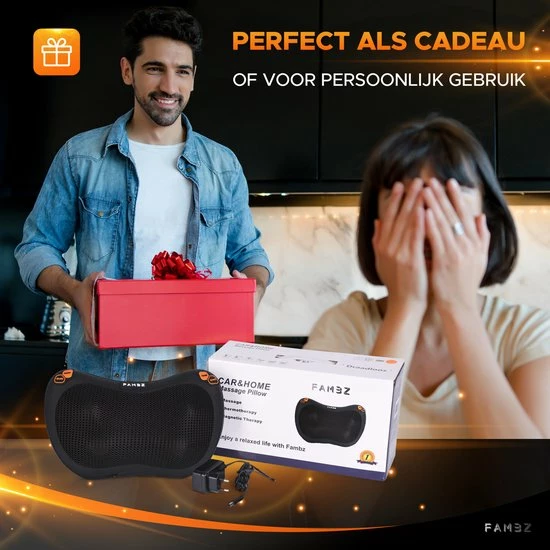FAMBZ Premium Infrarood Massage Shiatsu Kussen Apparaat Draadloos (Oranje) - 3 Snelheden - Massageapparaat voor Nek / Schouder ? Nekmassage Apparaat - Massagekussen FAMBZ Premium Infrarood Massage Shiatsu Kussen Apparaat Draadloos (Oranje) - 3 Snelheden - Massageapparaat Voor Nek / Schouder ? Nekmassage Apparaat - Massagekussen -KLASVSA Verkoop 550x550 771