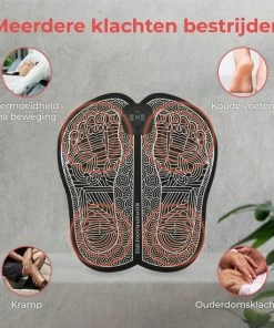 Nuvance - Voetmassage Apparaat Met Display - EMS Massage Mat - Stimuleert Bloedsomloop - Draadloos - 54 Standen - Zwart -KLASVSA Verkoop 550x550 831