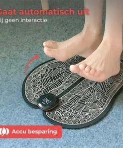 Nuvance - Voetmassage Apparaat Met Display - EMS Massage Mat - Stimuleert Bloedsomloop - Draadloos - 54 Standen - Zwart -KLASVSA Verkoop 550x550 832