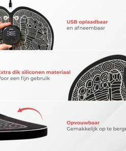Nuvance - Voetmassage Apparaat Met Display - EMS Massage Mat - Stimuleert Bloedsomloop - Draadloos - 54 Standen - Zwart -KLASVSA Verkoop 550x550 834