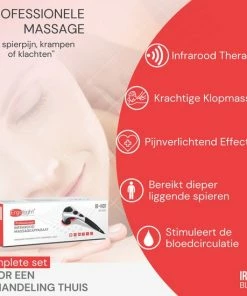 Ergolight® IR-H01 Professioneel Infrarood Massageapparaat - Massage Apparaat - Klopmassage - Massage Gun Alternatief -KLASVSA Verkoop 550x550 842