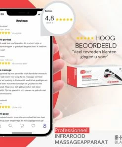 Ergolight® IR-H01 Professioneel Infrarood Massageapparaat - Massage Apparaat - Klopmassage - Massage Gun Alternatief -KLASVSA Verkoop 550x550 843