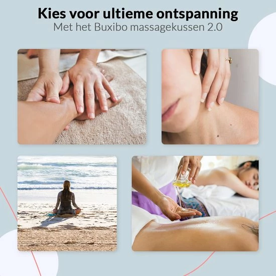 Buxibo Elektrisch Shiatsu Massage Kussen 2.00 - Met Stoelgesp En Armlussen- Met Warmte Functie - Zwart 6 Buxibo Elektrisch Shiatsu Massage Kussen 2.00 - Met Stoelgesp En Armlussen- Met Warmte Functie - Zwart - Afbeelding 6