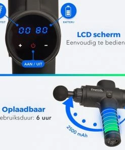 LifeGoods Massage Gun - Professioneel Massage Apparaat - Nek, Rug, Fullbody - Acupressuur, Klop En Compressie - 6 Opzetstukken - Koffer - 30 Standen - Zwart 9 LifeGoods Massage Gun - Professioneel Massage Apparaat - Nek, Rug, Fullbody - Acupressuur, Klop En Compressie - 6 Opzetstukken - Koffer - 30 Standen - Zwart -KLASVSA Verkoop 550x550 85