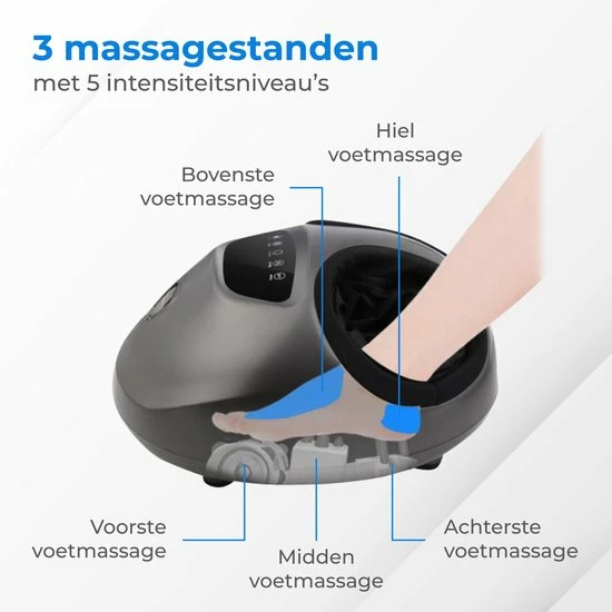 Nuvance - Voetmassage apparaat - 15 Standen - Bloedsomloop - Grijs Nuvance - Voetmassage Apparaat - 15 Standen - Bloedsomloop - Grijs -KLASVSA Verkoop 550x550 863