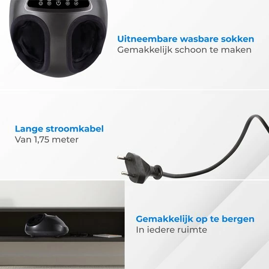Nuvance - Voetmassage apparaat - 15 Standen - Bloedsomloop - Grijs Nuvance - Voetmassage Apparaat - 15 Standen - Bloedsomloop - Grijs -KLASVSA Verkoop 550x550 865