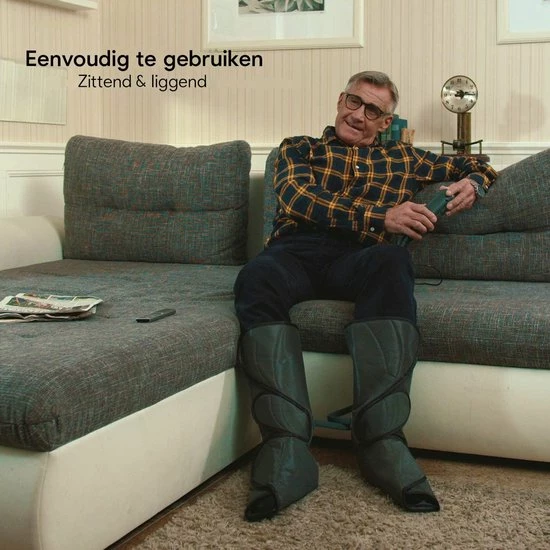 CINCOM® Professioneel Compressie Beenmassage Apparaat - Voetmassage Apparaat Bloedsomloop - Met Nederlandse Handleiding 11 CINCOM® Professioneel Compressie Beenmassage Apparaat - Voetmassage Apparaat Bloedsomloop - Met Nederlandse Handleiding - Afbeelding 11