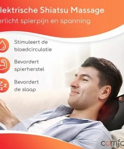 Comfore - Draadloos Massage Kussen - Shiatsu Massage - Infrarood Warmte -KLASVSA Verkoop 550x550 877
