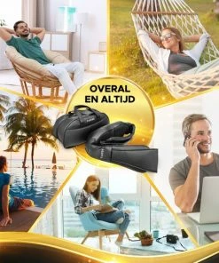 FAMBZ Sensational Shiatsu Massage Kussen Draadloos ( Zwart ) - 3 Snelheden Met Infrarood Warmtefunctie - Elektrisch Massagekussen - Nekmassage Apparaat - -KLASVSA Verkoop 550x550 901