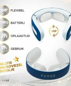 FAMBZ Ultimate Infrarood Nekmassage Apparaat (Oceaan Blauw) - 5 Verschillende Massages Met 16 Snelheden 11 FAMBZ Ultimate Infrarood Nekmassage Apparaat (Oceaan Blauw) - 5 Verschillende Massages Met 16 Snelheden -KLASVSA Verkoop 550x550 931