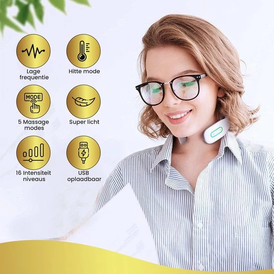 MostEssential Premium Nekmassage Apparaat 2022 Model - Nekmassage - Massagekussen - Massage - Infrarood - 5 Massages & 16 Levels 5 MostEssential Premium Nekmassage Apparaat 2022 Model - Nekmassage - Massagekussen - Massage - Infrarood - 5 Massages & 16 Levels - Afbeelding 5