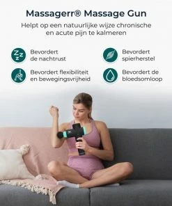 Massagerr? Massage Gun - 30 Snelheidsniveaus - 6 Opzetstukken - Inclusief Stressbal - Massage Apparaat ? Sport En Relax Massage -KLASVSA Verkoop 550x550 962