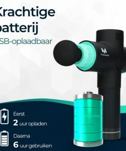 Massagerr? Massage Gun - 30 Snelheidsniveaus - 6 Opzetstukken - Inclusief Stressbal - Massage Apparaat ? Sport En Relax Massage -KLASVSA Verkoop 550x550 963