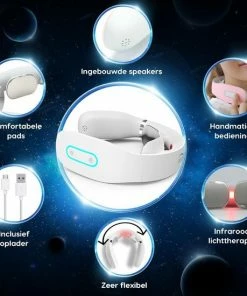 Diley Dreams® Infrarood Nekmassage Apparaat Met 3D Slaapmasker – Massage Apparaat – Massagekussen – Wit -KLASVSA Verkoop 550x550 965
