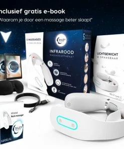 Diley Dreams® Infrarood Nekmassage Apparaat Met 3D Slaapmasker – Massage Apparaat – Massagekussen – Wit -KLASVSA Verkoop 550x550 968