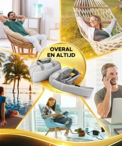 FAMBZ Sensational Shiatsu Massage Kussen Draadloos ( Grijs ) - 3 Snelheden Met Infrarood Warmtefunctie - Elektrisch Massagekussen - Nekmassage Apparaat - -KLASVSA Verkoop 550x550 987