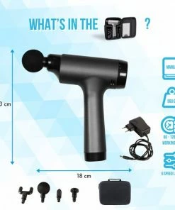 Silvergear Professionele Massage Gun - Sport En Relax Massage - 4 Uur Batterijduur - Met Luxe Opbergkoffer -KLASVSA Verkoop 550x550 993