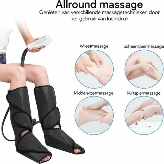 CINCOM® Professioneel Compressie Beenmassage Apparaat - Voetmassage Apparaat Bloedsomloop - Met Nederlandse Handleiding 7 CINCOM® Professioneel Compressie Beenmassage Apparaat - Voetmassage Apparaat Bloedsomloop - Met Nederlandse Handleiding - Afbeelding 7