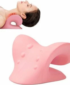 Merkloos Nekstretcher Massage Kussen Inclusief E-Book - Nek Stretcher - Nekpijn - Nekkussen - Shiatsu Massagekussen - Nekmassage Apparaat ? Massagekussen San - Neck - Triggerpoint ? Acupunctuur - Rugstretcher - Postuur Corrector