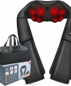Keltzman Shiatsu Massage Kussen - Electrische Nek, Schouder En Rugmassage - Warmte Functie - Luxe Model - Infrarood - Gratis Draagtas