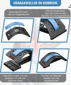 Fresh & Fit Verstelbare Rugstretcher & Back Stretcher Massageapparaat - Spiermassage - Rugmat - Acupunctuurmat - Acupunctuurmassage -KLASVSA Verkoop 550x553 12