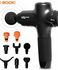 VRL Massage Gun Pro ? Compressie En Vibratie Massage ? Shiatsu ? Sportmassage ? Inclusief 8 Opzetkoppen ? Opbergkoffer En E-book