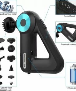 360HealthyLifestyle 360 Healthy Lifestyle - Triangle Massage Gun - Theragun - Massage Gun Professioneel - Sport En Relax Massage - Spiermassage - 12 Opzetstukken -KLASVSA Verkoop 550x555 10