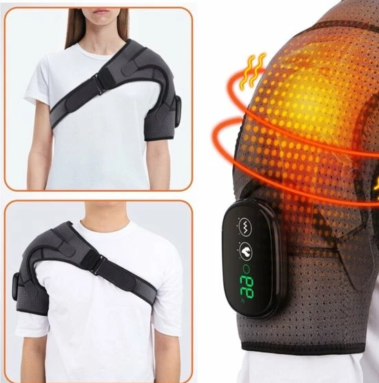 MCI Elektrische Schouder Massage - Verwarming - Infrarood - Therapie - Stimulator - 2 In 1 Heat And Massage 9 MCI Elektrische Schouder Massage - Verwarming - Infrarood - Therapie - Stimulator - 2 In 1 Heat And Massage - Afbeelding 9