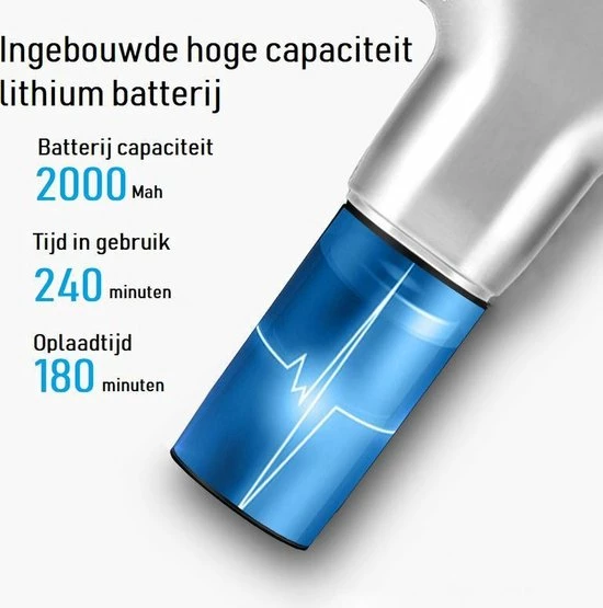Qualitech Massage Gun - Theragun - Hypervolt - Relax And Massage - Spierherstel - Massageapparaat - Draadloos En Oplaadbaar ? Ontspan En Verzorg Spieren ? Spierontspanner ? Geschikt Voor Herstel ? 4 Massagekoppen Met 6 Standen 6 Qualitech Massage Gun - Theragun - Hypervolt - Relax And Massage - Spierherstel - Massageapparaat - Draadloos En Oplaadbaar ? Ontspan En Verzorg Spieren ? Spierontspanner ? Geschikt Voor Herstel ? 4 Massagekoppen Met 6 Standen - Afbeelding 6