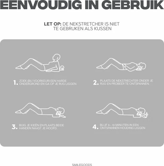Smilegoods Nekkussen - Nekstretcher - Massagekussen Nek - Nekmassage Apparaat - Shiatsu Massagekussen - Voor Nek- En Rugklachten - Incl. Afneembare Kussensloop 7 Smilegoods Nekkussen - Nekstretcher - Massagekussen Nek - Nekmassage Apparaat - Shiatsu Massagekussen - Voor Nek- En Rugklachten - Incl. Afneembare Kussensloop - Afbeelding 7