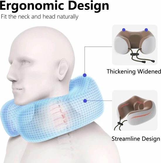 George Napoli Massagekussen - Shiatsu - Nekmassage Apparaat - Nekkussen - Rolkussen - Reiskussen - Nekrol - Oplaadbaar 3 George Napoli Massagekussen - Shiatsu - Nekmassage Apparaat - Nekkussen - Rolkussen - Reiskussen - Nekrol - Oplaadbaar - Afbeelding 3