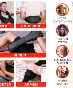 Blooming Baobab - Massagekussen - Nekmassage Apparaat - 6 Standen & 8 Knoppen - Shiatsu Massages - Icl. Autolader -KLASVSA Verkoop 550x558 8