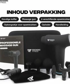 Rockerz Fitness? Massage Gun - Sport En Relax Massage - Krachtig - Draadloos - Inclusief Koffer - Met 6 Opzetstukken - 30 Snelheden -KLASVSA Verkoop 550x559