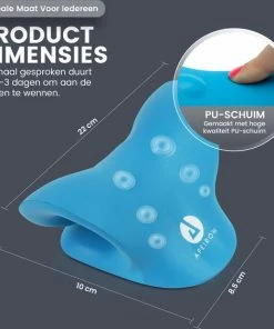 Apeiron Massagekussen - Voor Nek, Rug En Schouderpijn - Massagekussen - Nek Stretcher - Shiatsu Massagekussen - Massage Hoofdkussen - Nekmassage Apparaat - Nekkussen - Triggerpoint - Acupunctuur - Blauw -KLASVSA Verkoop 550x561 10