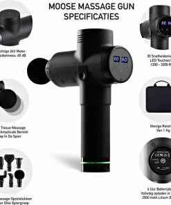 Moose - Massage Gun - Massage Gun Professioneel - Massage Gun Stil - Massage Gun Draadloos - Theragun - Massage Pistool 11 Moose - Massage Gun - Massage Gun Professioneel - Massage Gun Stil - Massage Gun Draadloos - Theragun - Massage Pistool -KLASVSA Verkoop 550x562 6