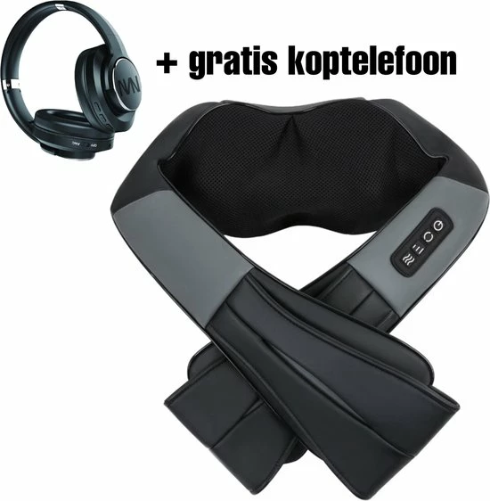 SPOMAREX. SPOMAREX - Draadloos Massagekussen - Shiatsu Massage - Incl. Draadloze Koptelefoon - Drukpunt Massage - Draadloos Te Gebruiken - Zwart/grijs - Massage Kussen 1 SPOMAREX. SPOMAREX - Draadloos Massagekussen - Shiatsu Massage - Incl. Draadloze Koptelefoon - Drukpunt Massage - Draadloos Te Gebruiken - Zwart/grijs - Massage Kussen