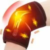 Heirt Verwarmde Kniebandage Wrap 3 Verstelbaar, 7.4V 2200mAh Lithium Batterij Vibratie Knie Massager Met Verwarmingskussen Voor Kniepijn Join Pain Relief