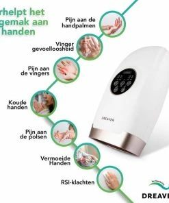 Dreaver RX4 Hand Massager - Handmassage Apparaat - Reuma/RSI/Artrose En Gewrichtspijn - Handreflexologie - Draadloos -KLASVSA Verkoop 550x563 3