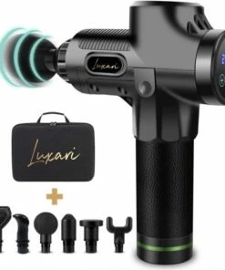 Luxari Massage Gun - Professioneel Massage Apparaat - Inclusief Koffer - 6 Opzetstukken - 30 Standen - Sport En Relax Massage - 2022 Model