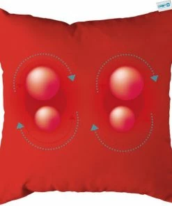 Comfy Massagekussen - Rood | Oplaadbaar | Massage Apparaat Met Infrarood Warmtefunctie | Draadloos