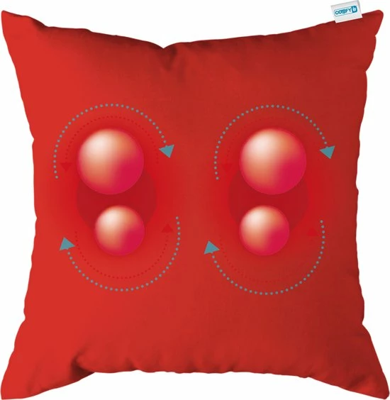 Comfy Massagekussen - Rood | Oplaadbaar | Massage Apparaat Met Infrarood Warmtefunctie | Draadloos 1 Comfy Massagekussen - Rood | Oplaadbaar | Massage Apparaat Met Infrarood Warmtefunctie | Draadloos
