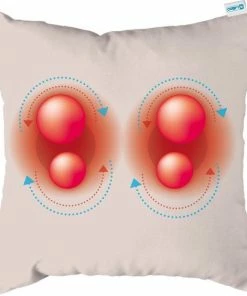 Comfy | Massagekussen | Beige | Massage Apparaat Met Infrarood Warmtefunctie | Adapter Voor Auto