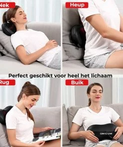 Omnium - Portable Shiatsu Massagekussen - Nekmassage Apparaat - Warmtefunctie - Inclusief Autolader -KLASVSA Verkoop 550x565 10