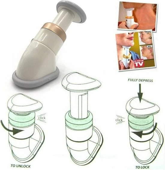 Merkloos Saizi Dubbele Kin Afslanker & Nek Masseur Massage Nekmassage Apparaat– Onderkin – Mooie Kaaklijn - Nek Masseur- Kaak Trainer 3 Merkloos Saizi Dubbele Kin Afslanker & Nek Masseur Massage Nekmassage Apparaat– Onderkin – Mooie Kaaklijn - Nek Masseur- Kaak Trainer - Afbeelding 3