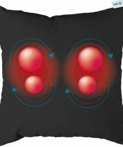 Comfy Massagekussen | Zwart | Oplaadbaar | Massage Apparaat Met Infrarood Warmtefunctie | Draadloos