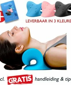 Siempre Bien Nekstretcher - Blauw - Voor Nek, Rug En Schouderpijn - Massagekussen - Massage Hoofdkussen - Nekmassage Apparaat - Nekkussen - Massage Kussen Nek En Rug - Massage - Triggerpoint - Acupunctuur
