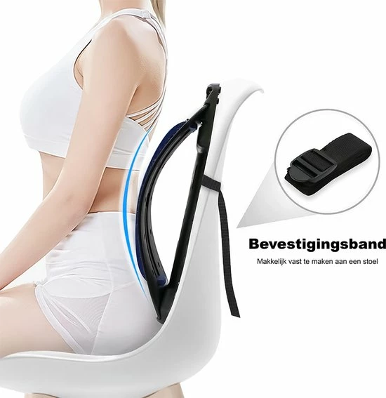 Merkloos Backstretcher - Houding Corrector - Voor Rugklachten - Rugmassage - Verstelbare Rugstretcher - Magnetische Acupunctuur - Rugtrainer - Rugstrekker - Drukpunt Massage - Postuur Correctie - Zithouding - Blauw 4 Merkloos Backstretcher - Houding Corrector - Voor Rugklachten - Rugmassage - Verstelbare Rugstretcher - Magnetische Acupunctuur - Rugtrainer - Rugstrekker - Drukpunt Massage - Postuur Correctie - Zithouding - Blauw - Afbeelding 4