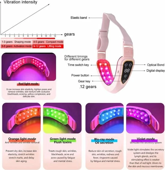 Gezichtsmassage apparaat - Kaaklijn trainer - Huidverjongingsapparaat - Onderkin afslank band- Facelift band - Afslanken – kaak trainen- afvallen- dubbele kin MCC Trading Gezichtsmassage Apparaat - Kaaklijn Trainer - Huidverjongingsapparaat - Onderkin Afslank Band- Facelift Band - Afslanken – Kaak Trainen- Afvallen- Dubbele Kin -KLASVSA Verkoop 550x567 14