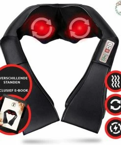 Blooming Baobab - Massagekussen - Nekmassage Apparaat - 6 Standen & 8 Knoppen - Shiatsu Massages - Icl. Autolader